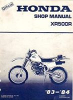 Manuali XR 500R