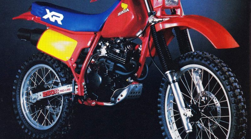 XR 250R my '84 ver. USA