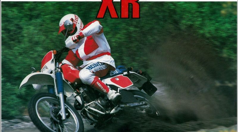 XR 250R my '86 brochure