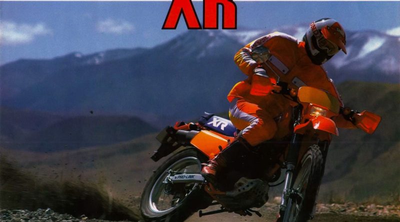 XR 250R my '84 brochure