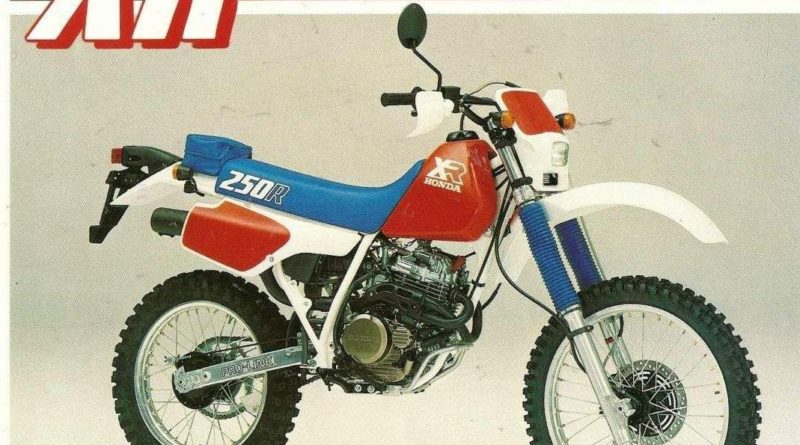 XR 250R my '86 brochure