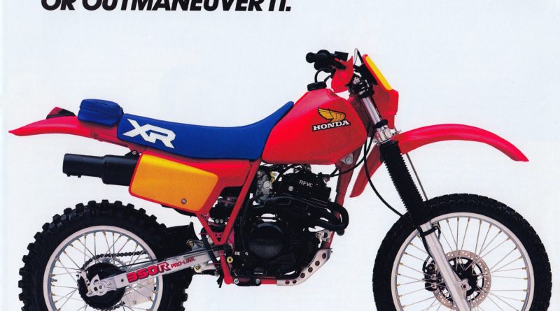 XR 350R my '84 brochure