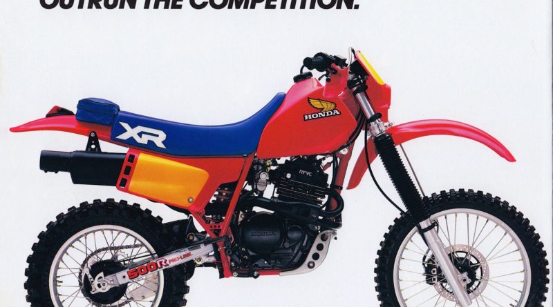 XR 500R my '84 brochure