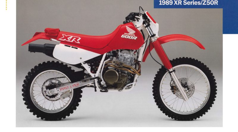 XR 600R my 89 brochure